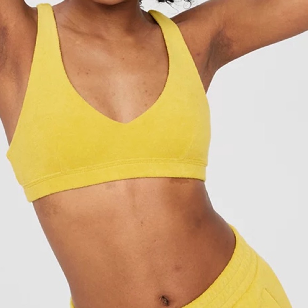 NWOT Aerie Summer Lights Terry Sports Bra